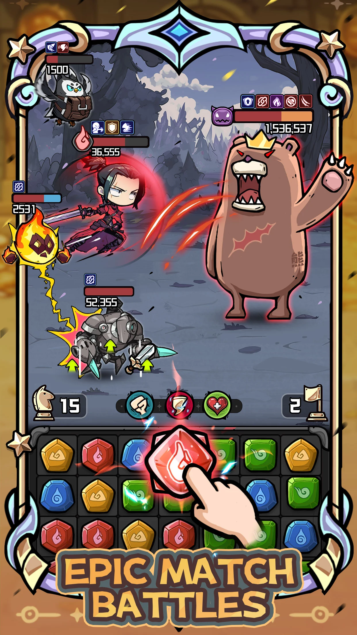 Match Go! Heroes screenshot