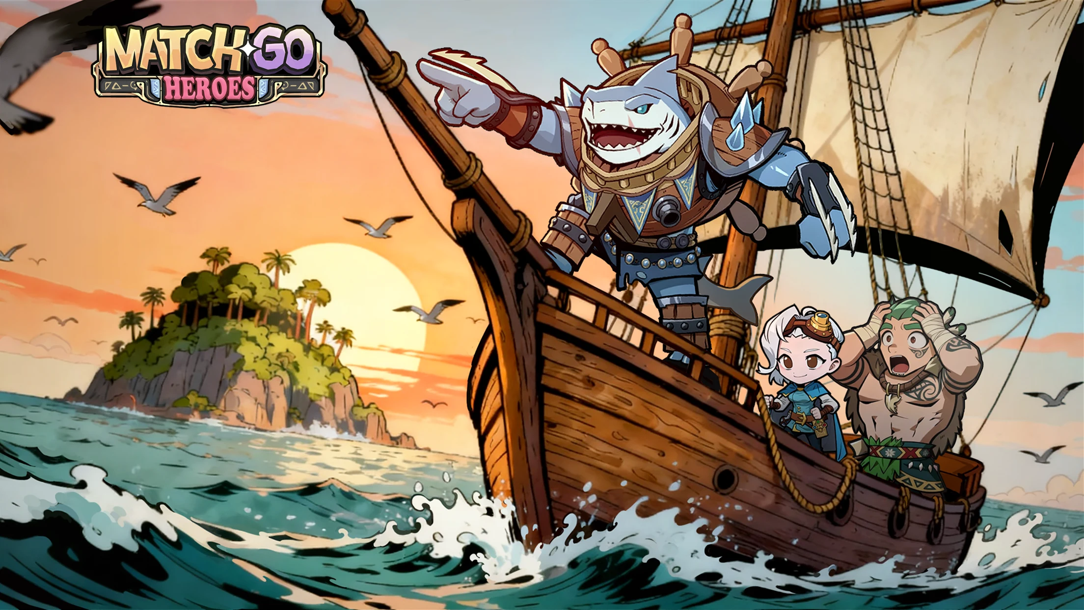 Match Go! Heroes screenshot